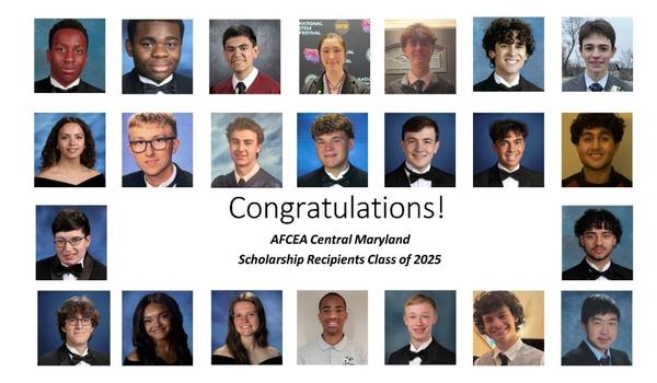 Students receiving scholarships in May are (from top left): Capt. John and Angie Skinner Scholarship is awarded to Oseghale Obinyan, Olaoluwa Odumade, Joah Pereira, Megan Yeager, Matthew Worrell, Benjamin Cangelosi, Jarom DeGiulio, Isabella Del Castillo, Luke DiPietro and Connor Kemezis; Bruce and Jessica Morgenstern STEM Scholarship is awarded to Aidan Richter; Freedom Scholarship is awarded to Kit Kellam, Kasra Sedghi, Aryan Sharma and Jacob Phelps; George R. Cotter Scholarship is awarded to Syed Ahmed and Logan Bechtel; Kathleen Berganski Cyber Scholarship is awarded to Klarke Bradwell and Lillian Douglass; 